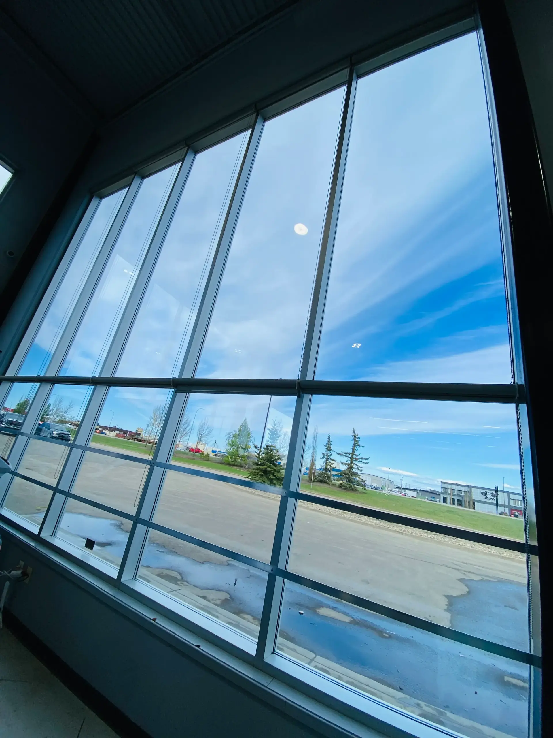 Window cleaning results on Grande Prairie home